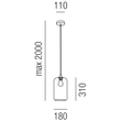 10602/18-A Leuchtwurm HL SILO 1fl/Metall schwarz/Glas fume dm18/H31/G Produktbild Additional View 1 S