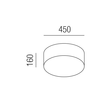 15373/45-A Leuchtwurm DL     ELEGANCE silberglimmer   rund 2fl/Magnetmontage  Produktbild Additional View 1 S