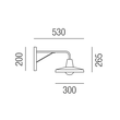 27831/26 Leuchtwurm WL    OFFICINA 1fl/Eisen bronziert dm300/H265/AL530mm  Produktbild Additional View 1 S