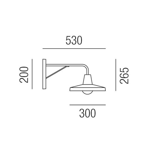 27831/26 Leuchtwurm WL    OFFICINA 1fl/Eisen bronziert dm300/H265/AL530mm  Produktbild Additional View 1 L