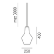 33110/25-A Leuchtwurm HL ROMEO ohne Montage 1fl/Glas mundgeblasen fume Produktbild Additional View 1 S