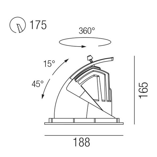 53567/38-WGE Leuchtwurm EL     HALL LED FLEX FOOD   IP44 Aluminium weiß pulverb Produktbild Additional View 1 L