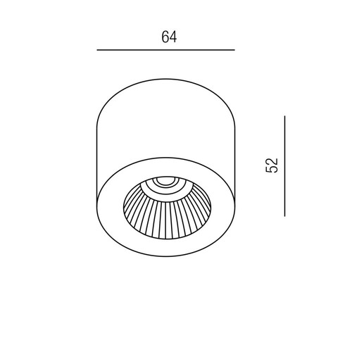 57326/8-S Leuchtwurm DL     BETTER LED230   IP20 rund/starr/schwarz/Optik Produktbild Additional View 1 L