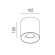 57371/10TRIAC-S Leuchtwurm DL     ORBIT LED DI zylindrisch/starr/Driver intern/ Produktbild Additional View 1 S