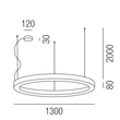 62200/130-SWW Leuchtwurm HL     BELLAI   schwarz matt/Direkt  und Indirektlicht/ Produktbild Additional View 1 S