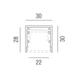 67430/200-ALU Leuchtwurm LED    PROFIL   ACCESS Aluminium eloxiert/ohne Profilab Produktbild Additional View 1 S