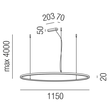 67566/115-TRIAC-SWW Leuchtwurm HL     ONERING  LED 50W 3000K 4000lm CRI 80/TR Produktbild Additional View 1 S