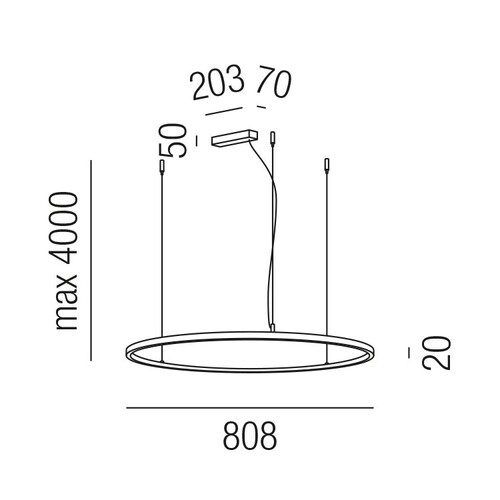 67566/80-TRIAC-SWW Leuchtwurm HL     ONERING  LED 35W 3000K 2800lm CRI 80/TR Produktbild Additional View 1 L