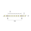 69120/300-SWW Leuchtwurm LED    STRIPs 24V IP20 CRI80 24VDC/superwarmweiß Produktbild Additional View 1 S