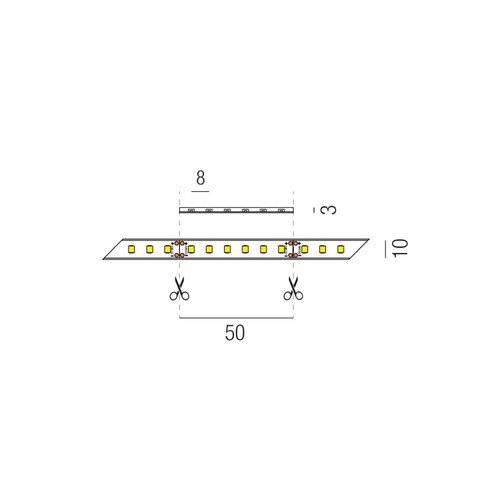 69165/300-CW Leuchtwurm LED    STRIPs 24V    DIAMOND IP67   CRI90 24VDC/kaltw Produktbild Additional View 1 L