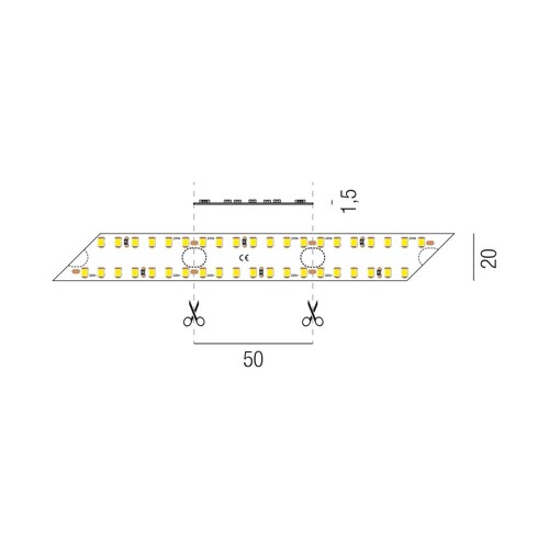 69401/250-CW Leuchtwurm LED   BELTS   24V   IP33   CRI80 24VDC/kaltweiß 4000K Produktbild Additional View 1 L