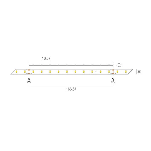 69445/3000-SWW Leuchtwurm LED    STRIPs 24V    IP33   CRI 80   ULTRALONG 24VDC/ Produktbild Additional View 1 L