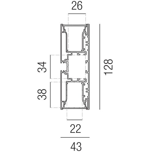 69830/250-ALU Leuchtwurm LED    PROFIL X PLORE 2.0 UP & DOWN/Aluminium eloxier Produktbild Additional View 1 L