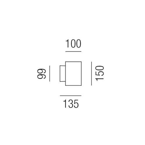 86538/10-AWW Leuchtwurm WL     AFRODITA anthrazit/Glas satiniert/Up &down LED 1 Produktbild Additional View 1 L