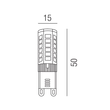 MY-KORN-G9-4W Leuchtwurm LED    KORN LAMPE   G9  Stift/3,5W/2700K/330lm dm15 Produktbild Additional View 1 S