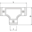 2047590 Obo SKT25W ALU Kontroll T Stück ohne Gewinde Ø25mm Aluminiumdruckguss Produktbild Additional View 1 S