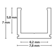 113634 Isoled LED Aufbauprofil SURF6 Aluminium eloxiert, 200cm Produktbild Additional View 1 S