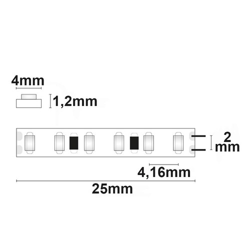 113459 Isoled LED CRI940 Micro Linear Flexband, 24V, 10W, IP20, neutralweiß Produktbild Additional View 2 L