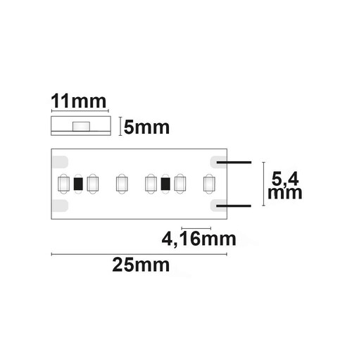 113154 Isoled LED CRI927 Linear Flexband, 24V, 10W, IP54, warmweiß Produktbild Additional View 1 L