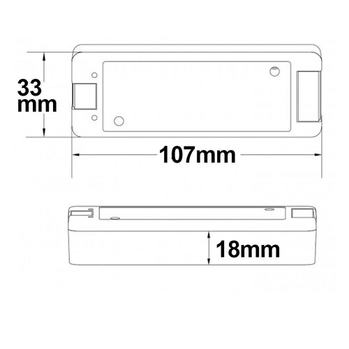 113566 Isoled Sys Eco Funk Empfänger / Push Dimmer, 1x8A, 5 36V DC Produktbild Additional View 1 L