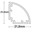 113650 Isoled LED ECKPROFIL CORNER13, opal/satiniert, 200cm Produktbild Additional View 1 S