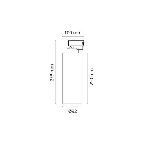 314476 SG Leuchten TUBE ECO Schwarz 25W LED 4000K Ra  90 Produktbild Additional View 1 L