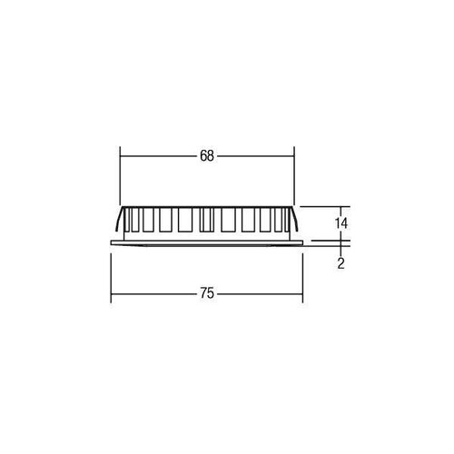 12127153 Brumberg LED Einbauleuchte 12V DC 5W 3000K ni. 12V DC 5W 3000K ni. matt Produktbild Additional View 1 L