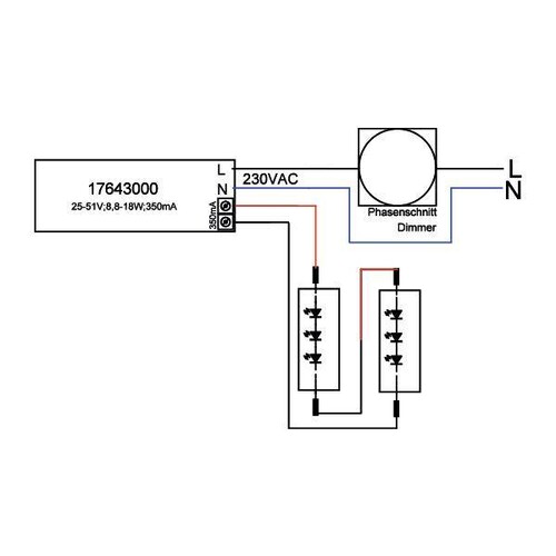 17643010 Brumberg LED Konverter 350mA 18W, Phasendimmbar 350mA 18W Phasendim. Produktbild Additional View 1 L