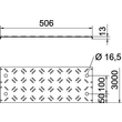 6049127 Obo DBKR 500 FS Riffelblechdeckel für begehbare Kabelri Produktbild Additional View 1 S