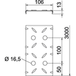 6049119 Obo DBKR 100 FS Riffelblechdeckel für begehbare Kabelri Produktbild Additional View 1 S