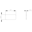 3SU1900-0AC81-0AA0 Siemens Bezeichnungsschild 12,5x27mm, Schild si Produktbild Additional View 1 S