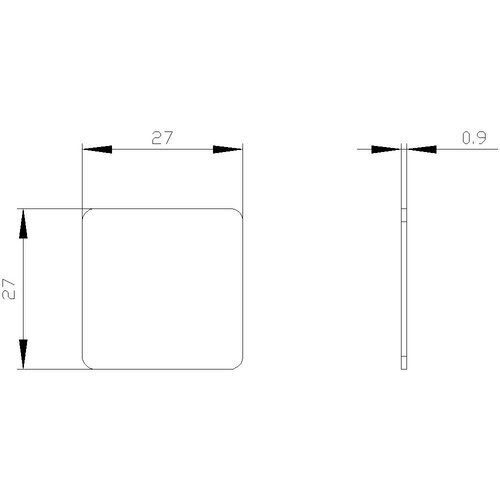 3SU1900-0AE81-0AA0 Siemens Bezeichnungsschild 27x27mm, Schild silb Produktbild Additional View 1 L