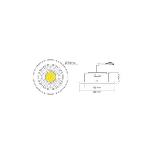 1856860123 Nobile A5068T Flat chrom-matt LED Einbaustrahler 8W 930 38° dim Produktbild Additional View 2 L