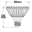 114142 Isoled LED PAR30 32W 30° 4000K E27 Produktbild 1 S