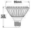 114142 Isoled LED PAR30 32W 30° 4000K E27 Produktbild Additional View 2 S