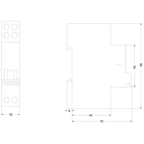 5ST3031 Siemens Arbeitsstromauslöser DC 24 48V, für LS Schalter 5SL4, 5SY, 5SP, Produktbild Additional View 2 L