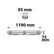 114149 Isoled LED WANNENLEUCHTE 120CM IP65 3000/4000/5000K, 25-40W Produktbild 1 S