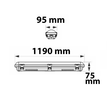 114149 Isoled LED WANNENLEUCHTE 120CM IP65 3000/4000/5000K, 25-40W Produktbild Additional View 2 S