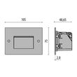 187-304110 Tecnico INSERT+ 0 EB LEUCHTE GRAU METALLIC MATT Produktbild Additional View 1 S