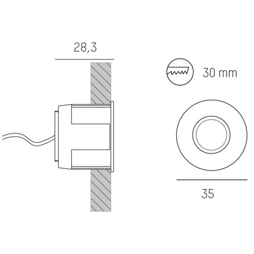 56-60062ang2 Tecnico COMA EB STRAHLER PERLCHROM LED 2W Produktbild Additional View 1 L