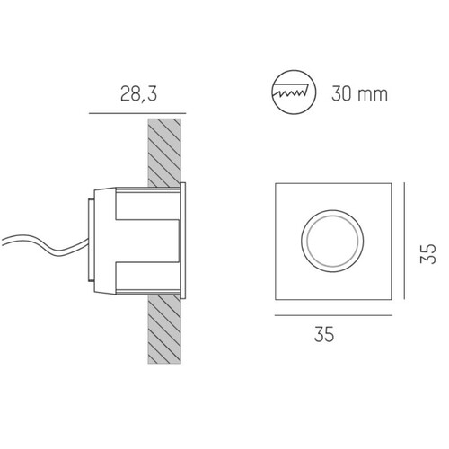 56-6011ng2 Tecnico EB STRAHLER RADO LED 2W PERLCHROM Produktbild Additional View 1 L