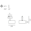 668-004010529550 Tecnico VIBO VOLARE SYS 8W MEDIUM 3000K Produktbild Additional View 1 S