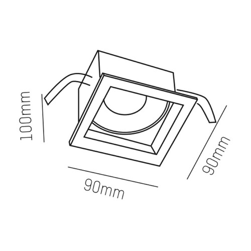 305-624836w Tecnico PONTOS 15 SQ 36° WEIß MATT LED15W 3000K Produktbild Additional View 1 L