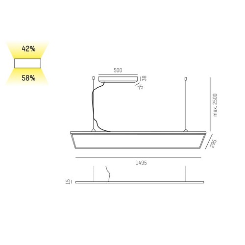 757-lr15031400dali Tecnico RUBE PDI HL WEIß LED SYS 70W DALI Produktbild Additional View 1 L