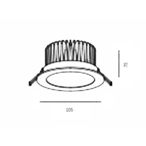 8-09519455 Tecnico SUNRAY I WEIß MATT LED 10 14W 3000K Produktbild Additional View 1 L