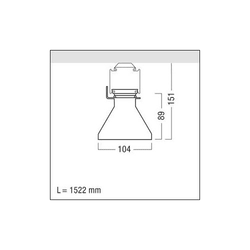 42184103 Zumtobel TECTON MPO LED6500 840 L1500 LDE WH Produktbild Additional View 1 L