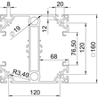 6290404 Obo ISS160160IP4 EL Installationssäule Säulenprofil Industr Produktbild Additional View 1 S