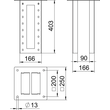 6290436 Obo ISS160160DB WA Deckenbefestigung für Industriesäule Produktbild Additional View 1 S