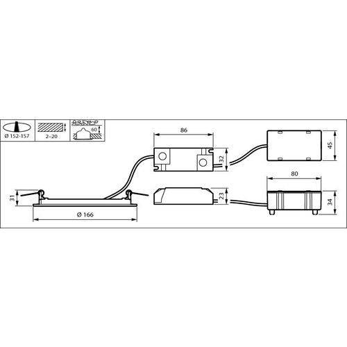 33948199 PhilipsLeuchten DN145B LED10S/840 PSU II WH Produktbild Additional View 1 L