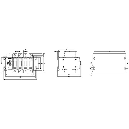 3KC0438-0PE00-0AA0 Siemens Netzumschalter 3KC, handbetätigt, MTSE, Produktbild Additional View 2 L